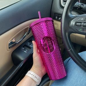Starbucks holiday hot pink tumbler